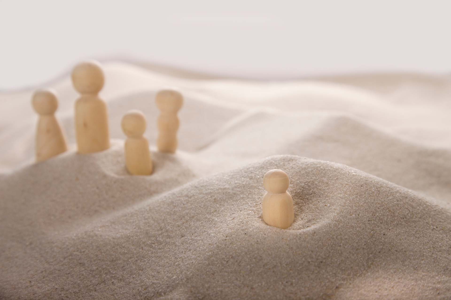 Männchen im Sand